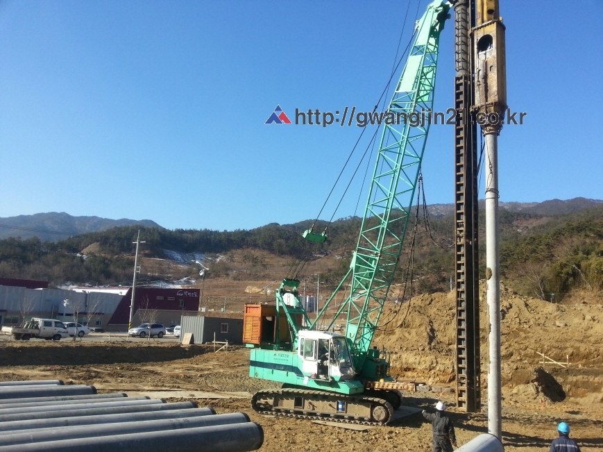 구례 PHC 천공 및 유압직타 공사 > 시공현장사진 | (주)광진건설